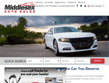 Tablet Screenshot of middlesexautos.com